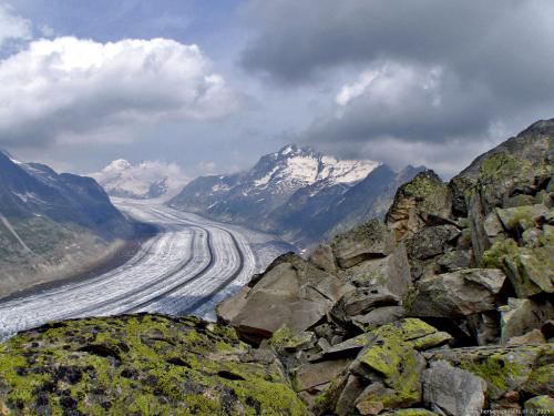 wallpaper: Aletsch gletcher , Zwitserland