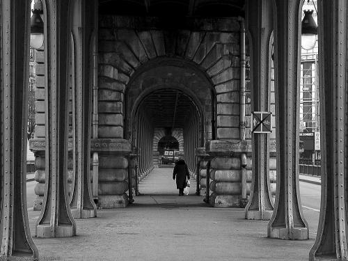 wallpaper: Sur le pont de Bir Hakeim, Parijs